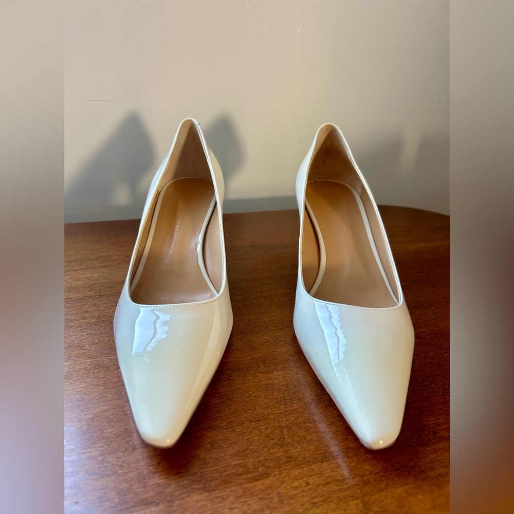 Giuseppe Zanotti Women’s Ivory Patent Leather Pointed Heels Size41/US10-NWOB - Picture 15 of 16